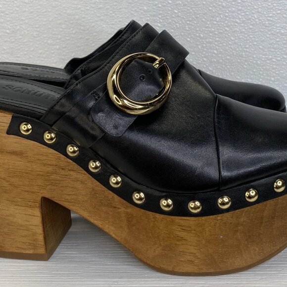 Schutz “Piper” Platform Leather Clogs – Women’s Size 6 (NWT) - Picture 13 of 13